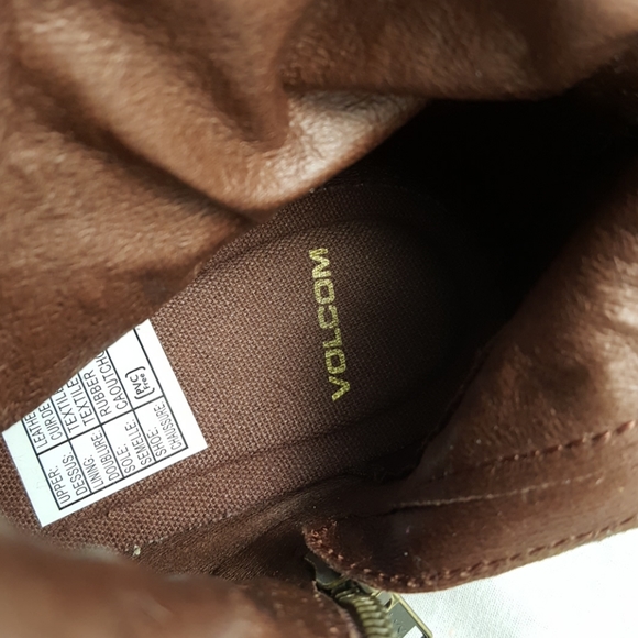 Volcom IN THE MODE Brown Leather Mid-calf Boots (7) - Picture 8 of 8